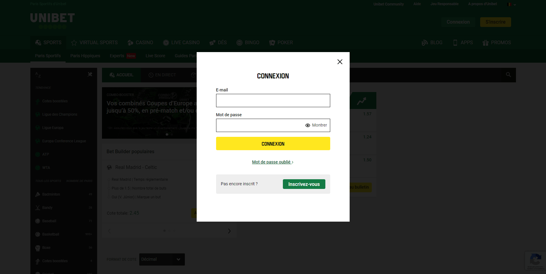 Unibet casino France